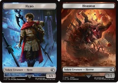 Hero (0007) // Horror (0013) Double-Sided Token - Foil