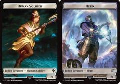 Human Soldier // Hero (0008) Double-Sided Token