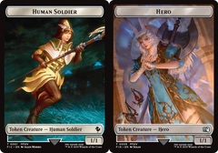 Human Soldier // Hero (0009) Double-Sided Token
