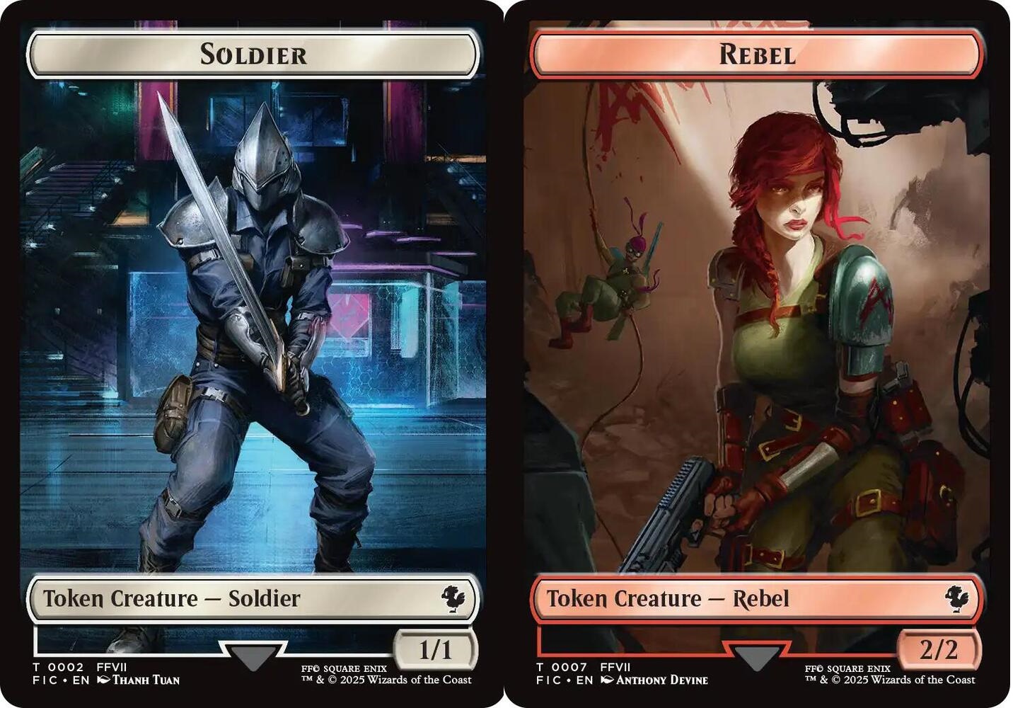 Soldier // Rebel Double-Sided Token