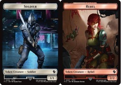 Soldier // Rebel Double-Sided Token