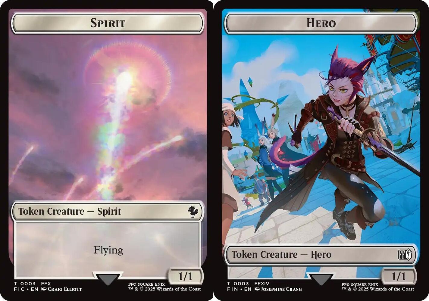 Spirit // Hero (0003) Double-Sided Token