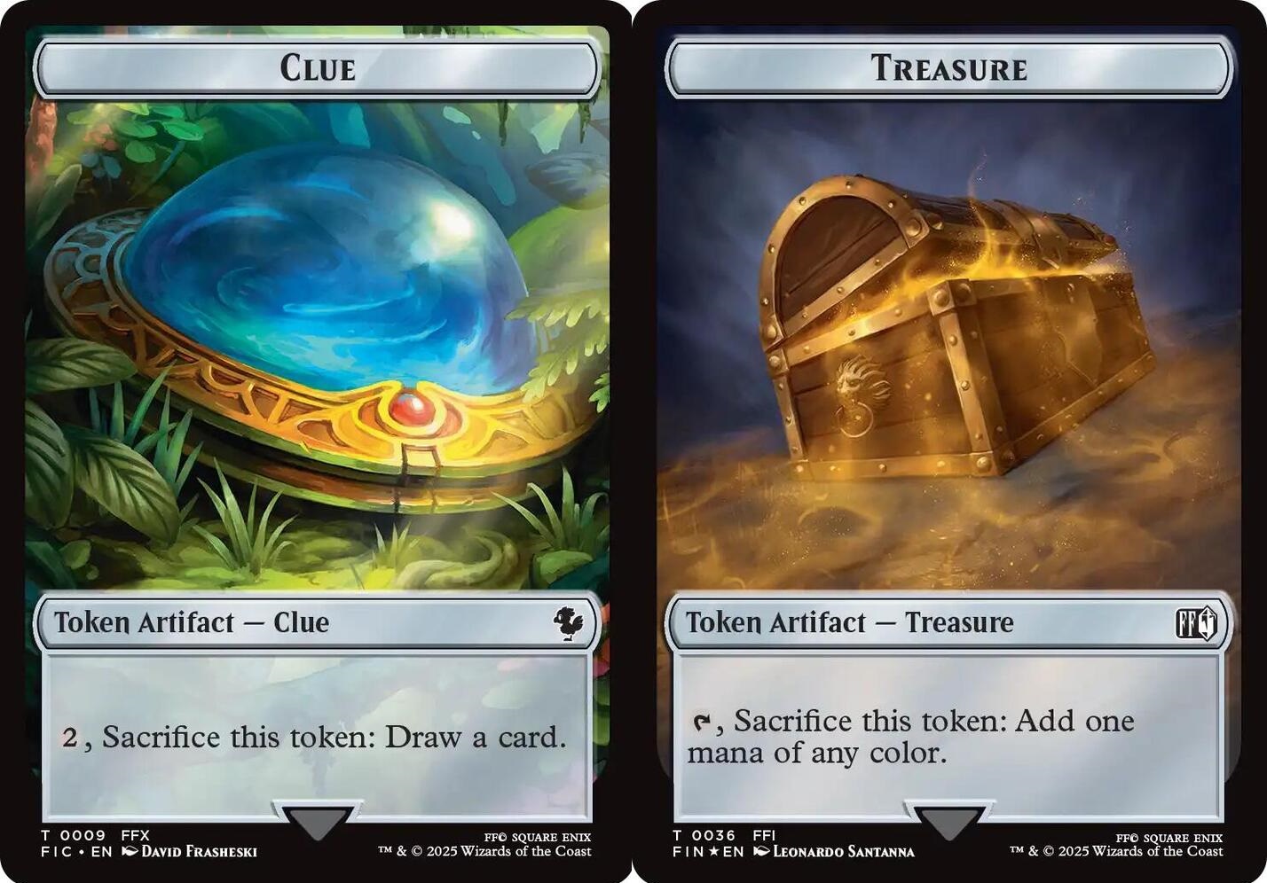 Clue // Treasure Double-Sided Token - Surge Foil