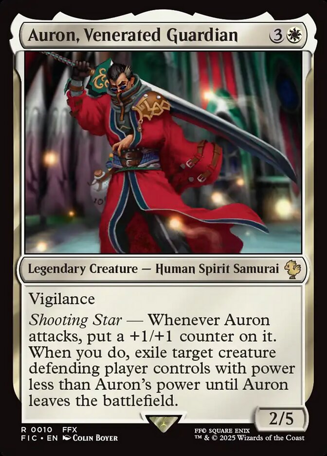 Auron, Venerated Guardian - Surge Foil