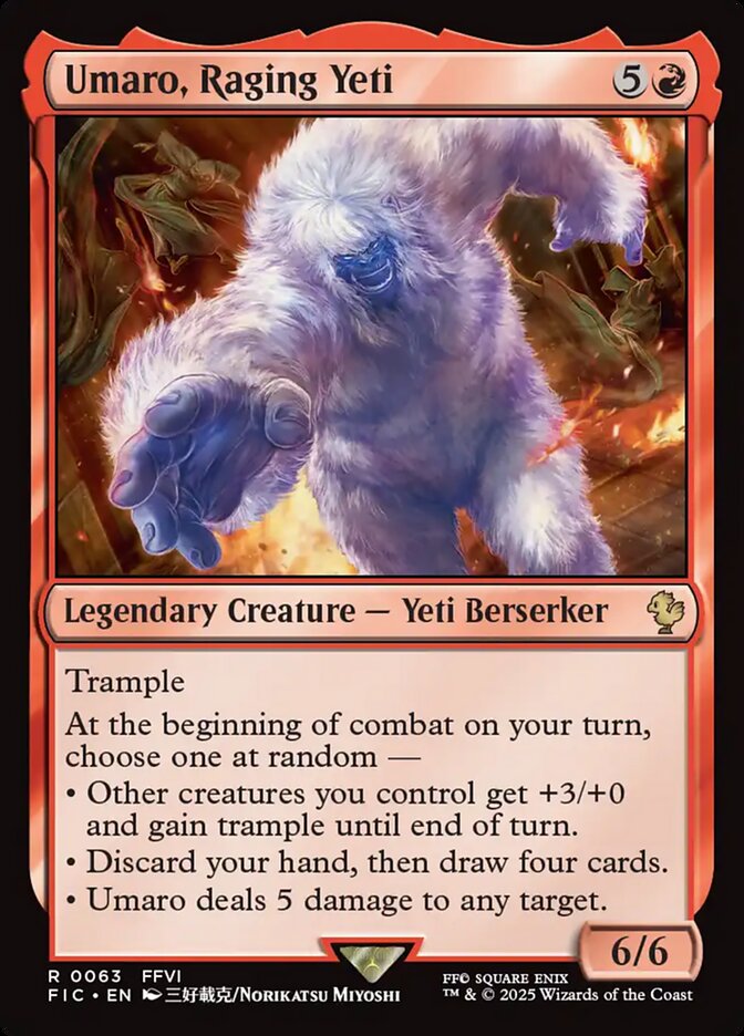 Umaro, Raging Yeti - Surge Foil