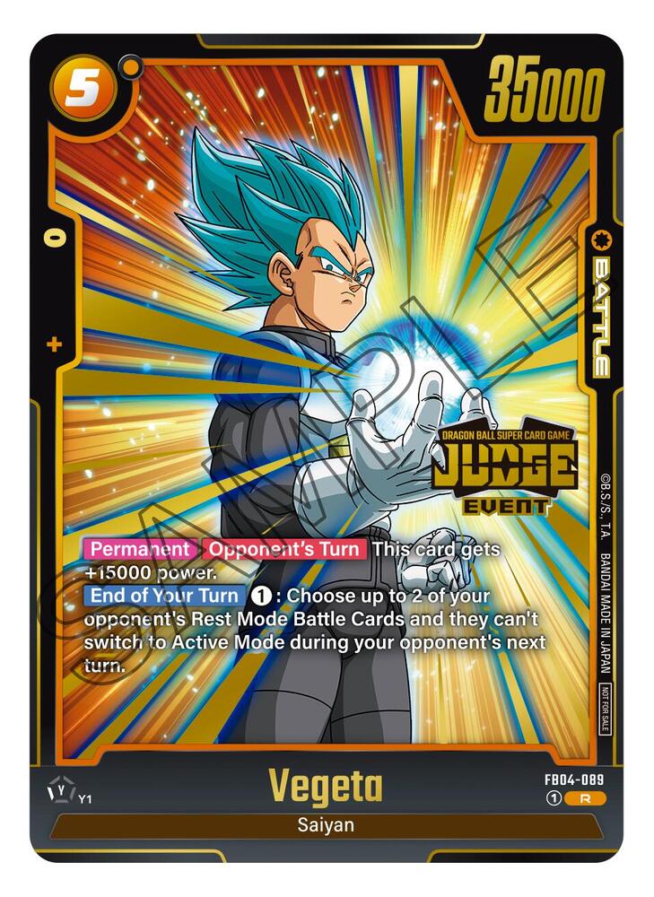 Vegeta - FB04-089 (Judge Pack (Event Judge) 03) - PR