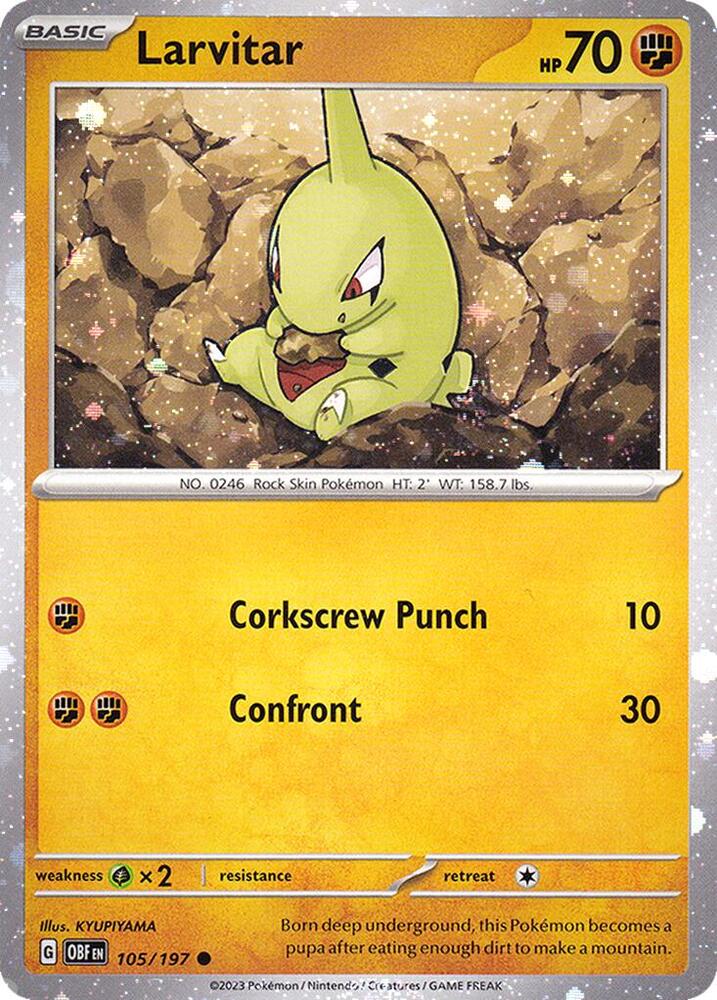 Larvitar - 105/197 - Cosmos Holo