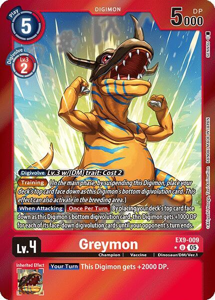 Greymon (Limited Foil) - EX9-009 - U - Foil
