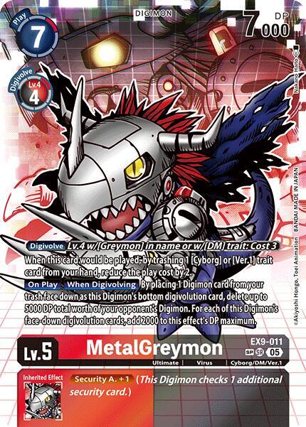 MetalGreymon (SP) - EX9-011 - SR - Foil
