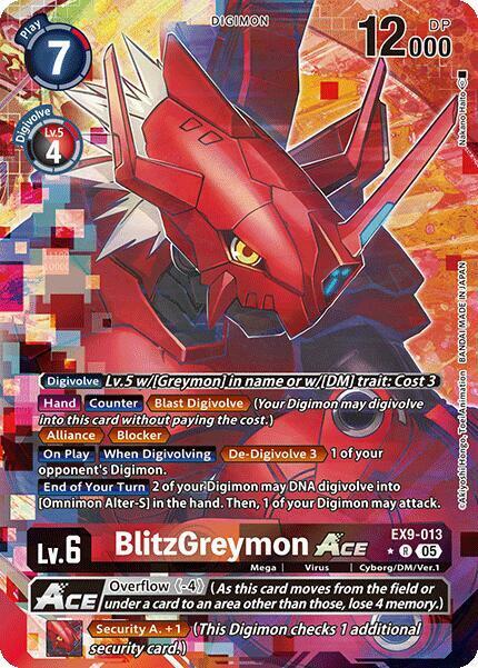 BlitzGreymon ACE (Alternate Art) - EX9-013 - R - Foil