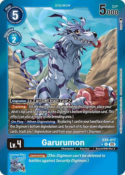 Garurumon (Limited Foil) - EX9-017 - U - Foil