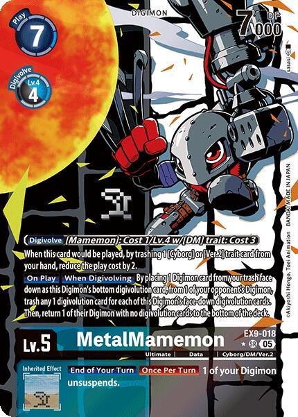 MetalMamemon (Alternate Art) - EX9-018 - SR - Foil