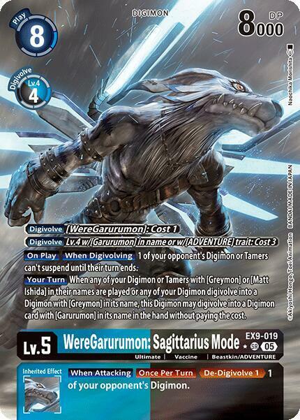 WereGarurumon: Sagittarius Mode (Alternate Art) - EX9-019 - SR - Foil