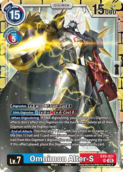 Omnimon Alter-S - EX9-021 - SR - Foil