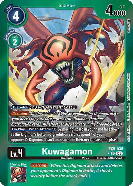Kuwagamon (Limited Foil) - EX9-038 - U - Foil