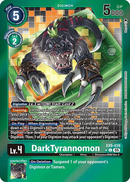 DarkTyrannomon (Limited Foil) - EX9-039 - C - Foil