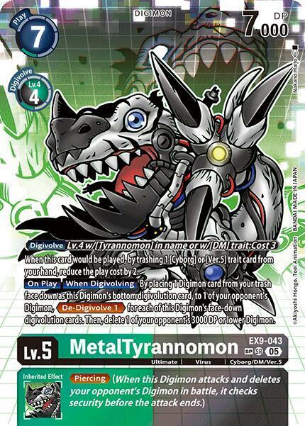 MetalTyrannomon (SP) - EX9-043 - SR - Foil
