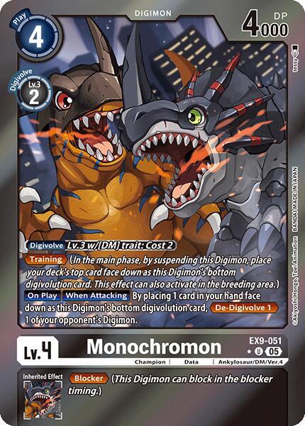 Monochromon (Limited Foil) - EX9-051 - U - Foil