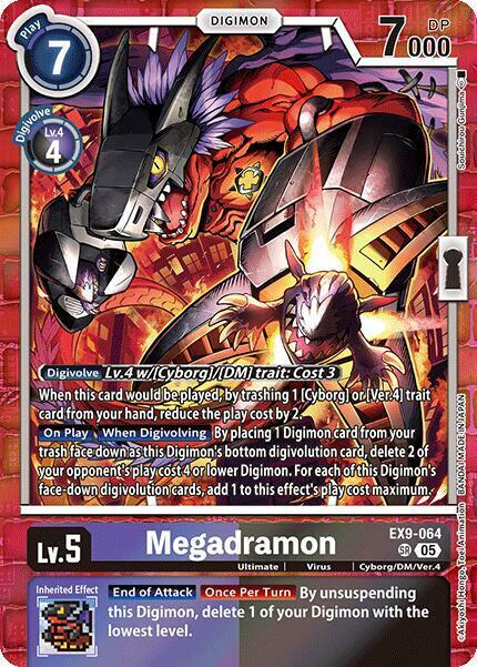 Megadramon - EX9-064 - SR - Foil