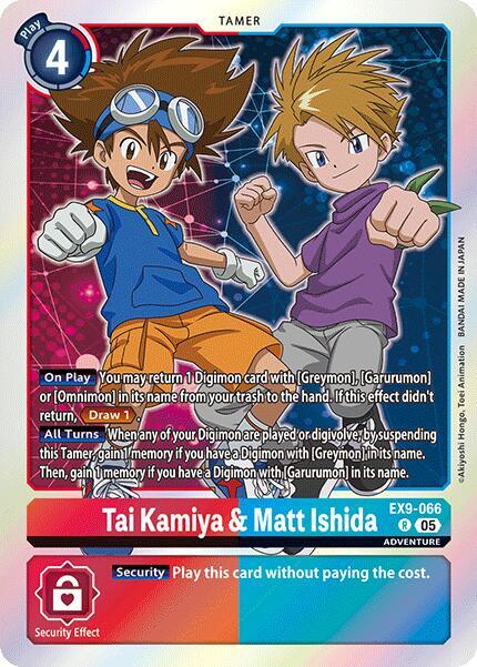 Tai Kamiya & Matt Ishida - EX9-066 - R - Foil