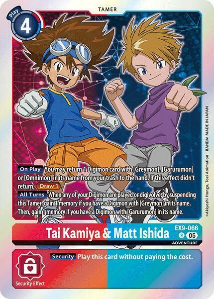 Tai Kamiya & Matt Ishida - EX9-066 - R - Foil