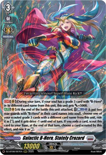 Galatic B-Hero, Stately Crozard - DZ-BT08/007EN - RRR
