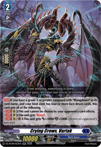 Crying Crows ,Vartak - DZ-BT08/023EN - RR