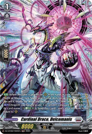 Cardinal Draco, Decalcomanis - DZ-BT08/FR20EN - FR