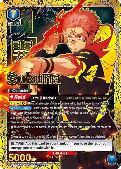 Sukuna (015) - UEX02BT/JJK-3-015 - Super Rare 3-Star