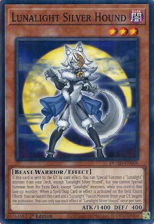 Lunalight Silver Hound - DUAD-EN006 - Common - 1st Edition