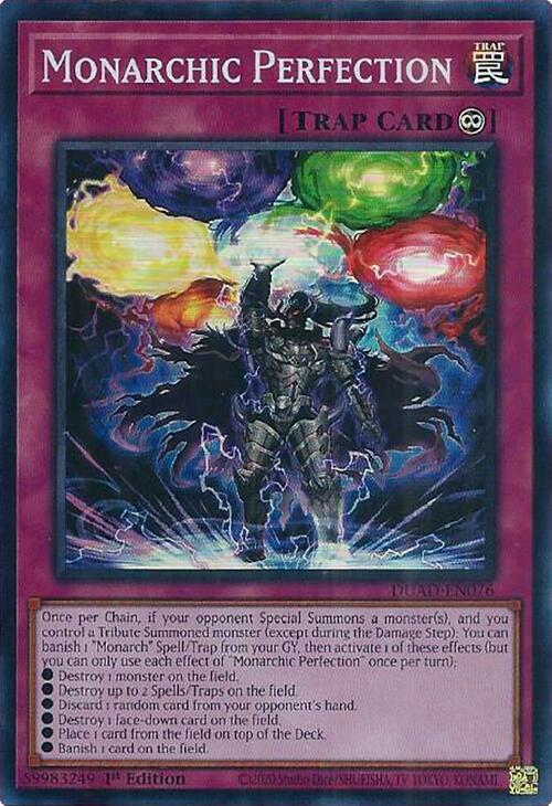 Monarchic Perfection - DUAD-EN076 - Super Rare - 1st Edition