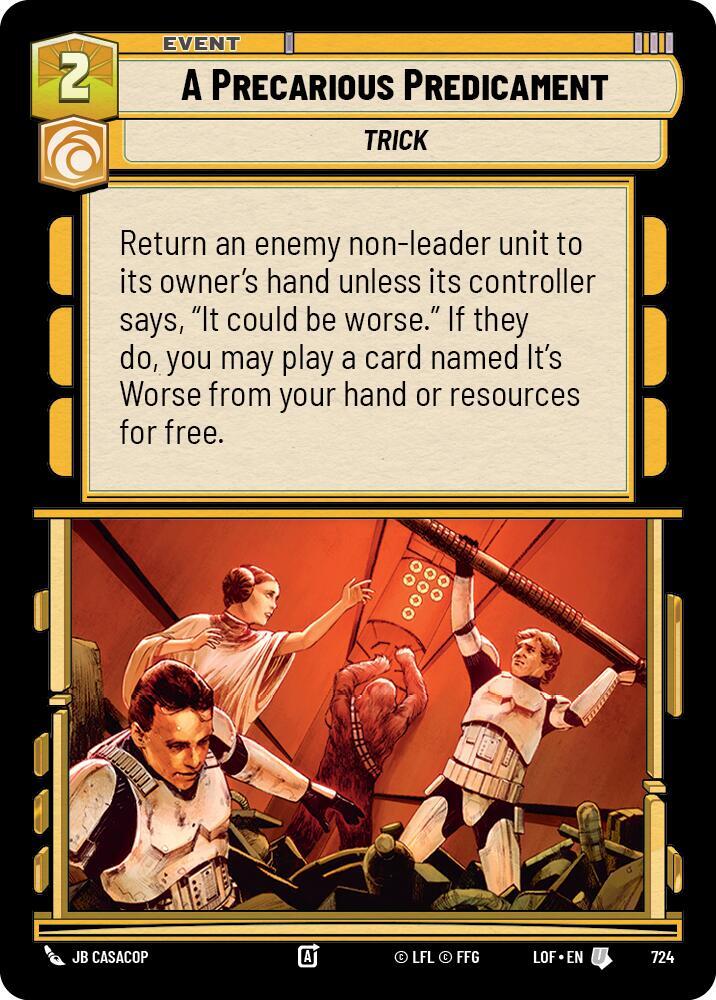 A Precarious Predicament - Foil