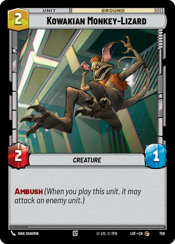 Kowakian Monkey-Lizard - Foil