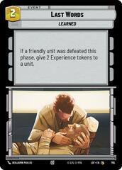 Last Words - Foil