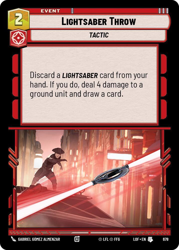 Lightsaber Throw - Foil