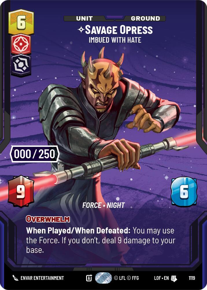 Savage Opress - Imbued With Hate - Serialized