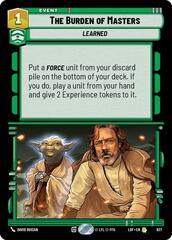 The Burden of Masters - Foil