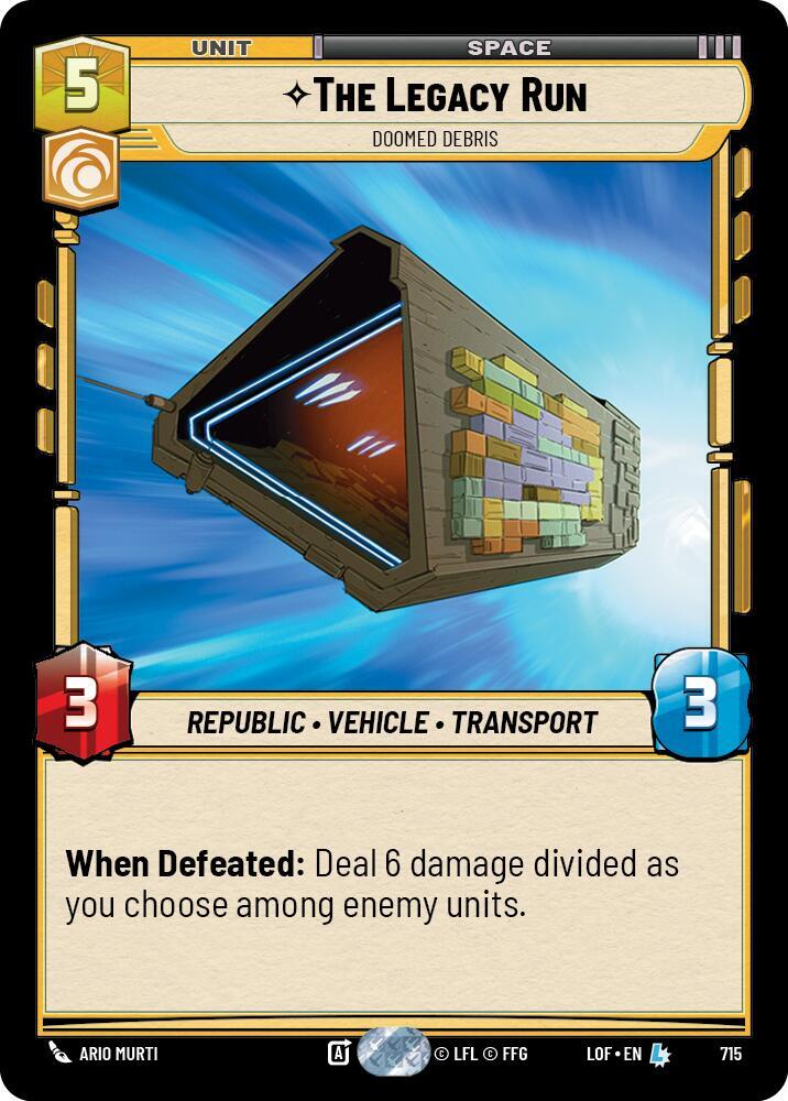 The Legacy Run - Doomed Debris - Foil