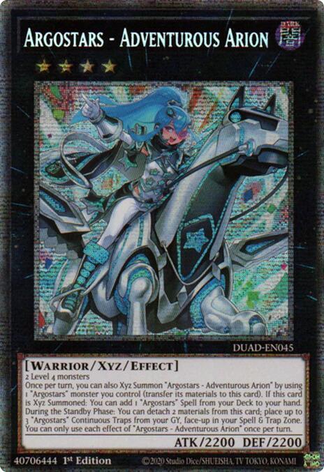 Argostars - Adventurous Arion - DUAD-EN045 - Starlight Rare - 1st Edition
