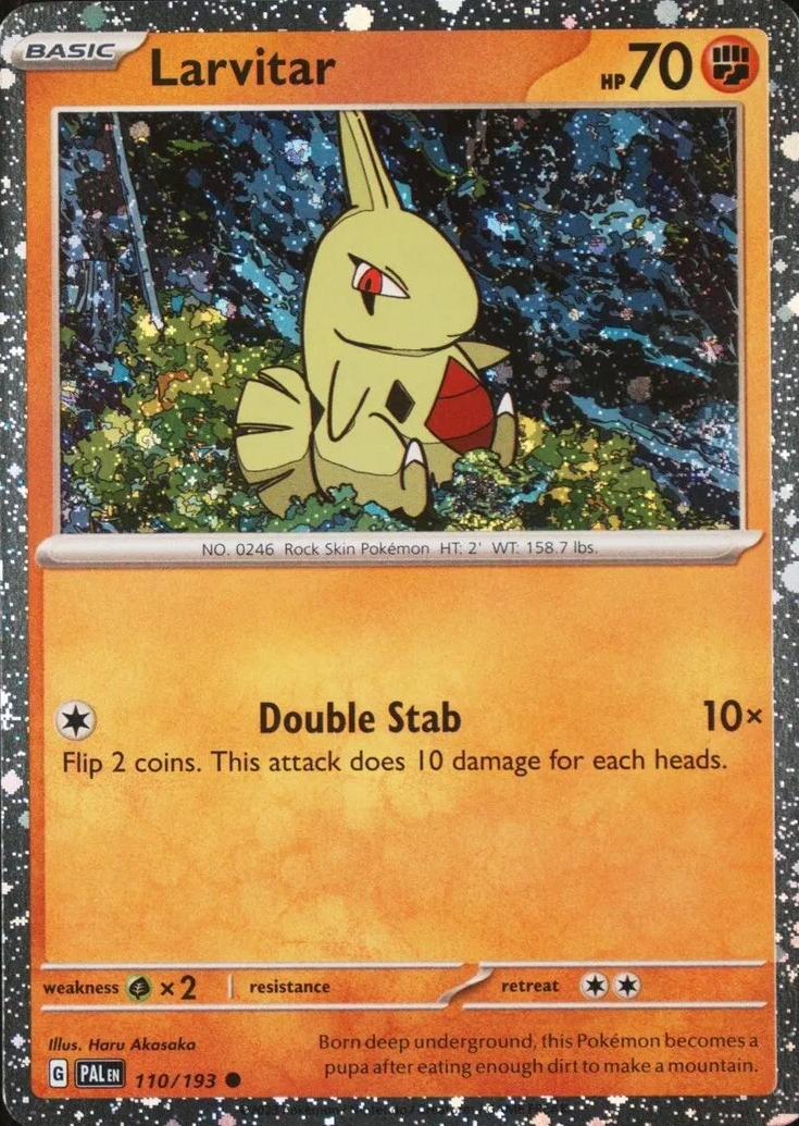 Larvitar - 110/193 - Cosmos Holo