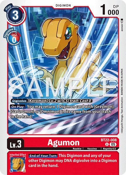 Agumon - BT22-008 - U