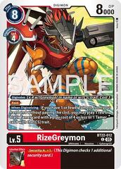 RizeGreymon - BT22-012 - C