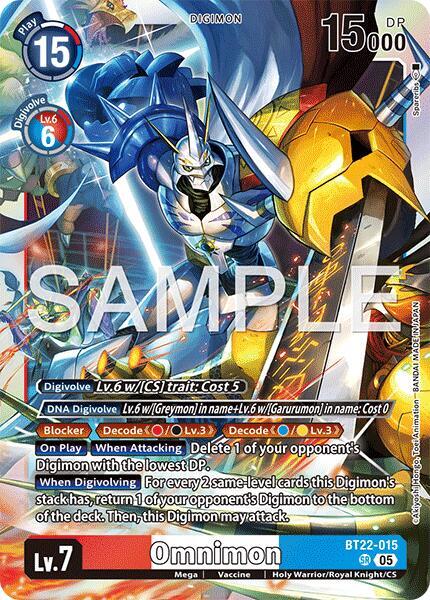 Omnimon - BT22-015 - SR - Foil