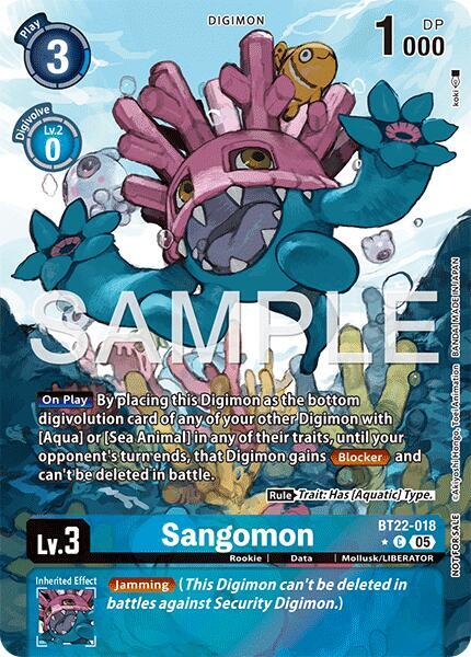 Sangomon (Box Topper) - BT22-018 - C - Foil