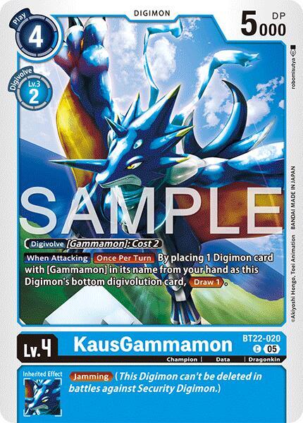 KausGammamon - BT22-020 - C