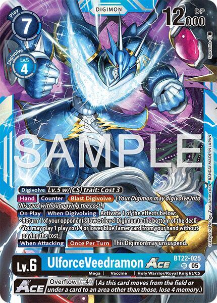 UlforceVeedramon ACE - BT22-025 - SR - Foil