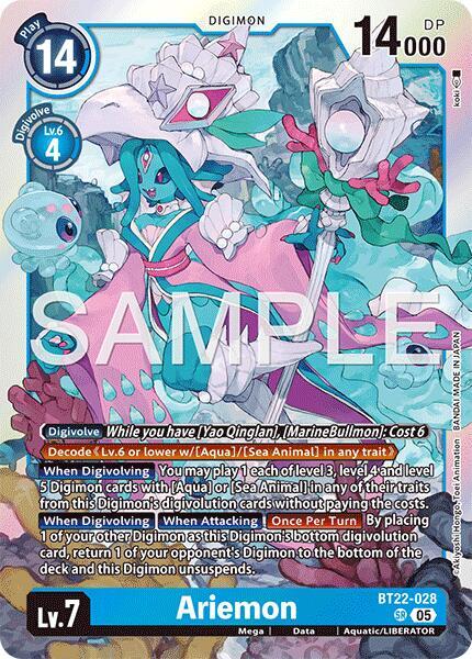 Ariemon - BT22-028 - SR - Foil