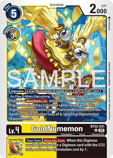 GoldNumemon - BT22-031 - U