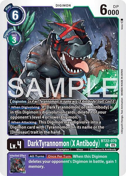 Dark Tyrannomon (X Antibody) - BT22-070 - C