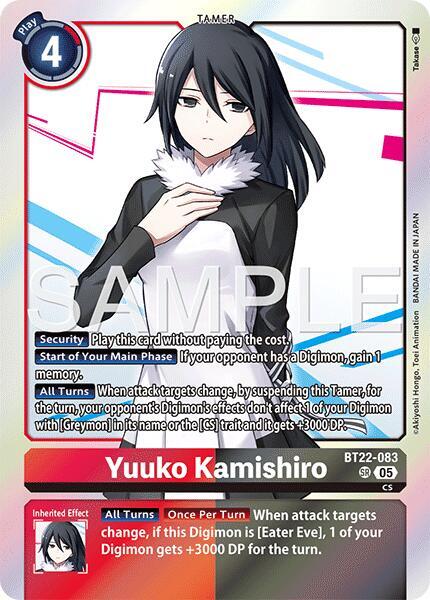 Yuuko Kamishiro - BT22-083 - SR - Foil